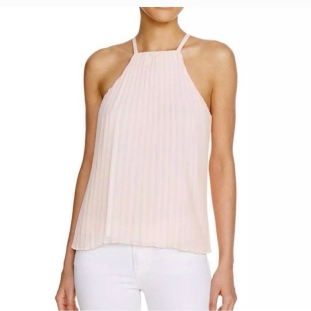 Express Women's Blush Pleated Tank Top